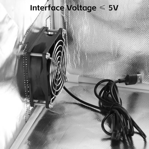 UniTak3D Smoke Exhaust Kit with Efficient Ventilation 4500RPM Fan and Pipe,Exhaust Smoke&Odors,Fan Fume Extraction Kit Exhaust Fan for Laser Engraver and 3D Printer Enclosure Tent Cover UniTak3D
