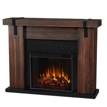 Aspen 49" Electric Fireplace in Chestnut Barnwood by Real Flame