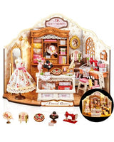 Rolife DIY Miniature House Kit Elsa's Tailoring, Mini Dollhouse Kit for Adults, Mini Room Building Kit for Teens, DIY Craft Kits for Parents Friends Girls Boys (Elsa's Tailor Shop)