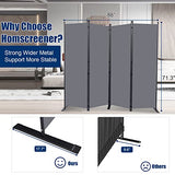 Room Divider 6FT Portable Room Dividers and Folding Privacy Screens, 88'' W Fabric Divider for Room Separation, 4 Panel Partition Room Dividers Freestanding Wall Divider Screen for Dorm Studio Office HOMSCREENER