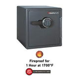 SentrySafe Black Fireproof Safe with Digital Push Button Keypad, Home Safe For Money, Documents, and other Valuables, 1.23 Cubic Feet, SF123ES SentrySafe