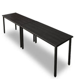 Bonzy Home Conference Tables 9ft Office Computer Desk for Meeting Room Study Writing Printer Podcast Table for 4-8 People Modern Black 2PCS 110.2"x23.6"x29.5" Bonzy Home