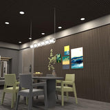 Elvone 2PCS Wood Wall Panels, 3D Fluted Sound Absorbing Slat Wall Paneling in Walnut, Wood Finish Sound Proof for Wall and Ceiling 47.2" x23.6"/ Elvone