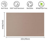 Teflon Sheets for Heat Press,Non-stick Reusable PTFE Teflon Paper Sheet Roll for Cricut Sublimation Heat Transfer,HTV Iron On,Baking (3 Pack 12x16in) VCHOMY