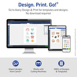 Avery Printable Heat Transfer Paper for Dark Fabrics, 8.5" x 11", Inkjet Printer Compatible, 5 Sheets of Iron On Transfer Paper, Great for Custom Shirts, Uniforms, Gifts, and More (3279) AVERY