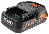 Ridgid Genuine OEM AC840085 1.5 Amp Hour 18V Compact Lithium Ion Power Tool Battery with Onboard Fuel Gauge and Flat Standing Base RIDGID