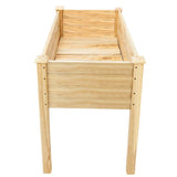 VINGLI Heavy Duty Raised Garden Bed with Bed Liner, Wood Elevated Planter with Legs for Vegetables Fruits Potato Onion Flower, Outdoor Sturdy Long Lasting Planter Box Kit (Elevated Without Wheels) VINGLI