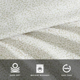 Kenneth Cole - Twin Sheet Set, Super Soft Wrinkle-Resistant Bedding with Bonus Pillowcases, Floral Home Decor, Oeko-Tex Certified (Chill Flowers Beige, Twin) Kenneth Cole