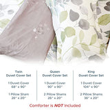 Essina Duvet Cover Set – 3 Pcs Queen Duvet Cover Set with 1 Queen Duvet Cover and 2 Pillow Shams – 620 Thread Count – Soft Cotton Duvet Cover Queen Size – Luxurious Cotton Comforter Cover – Watercolor Essina