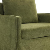 KISLOT Swivel Accent Chair Rocking Recliner 360 Degree Swivel Armchair Machine-Washable Cover for Nursery Living Room Bedroom
