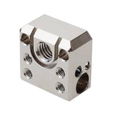 POLISI3D Plated Copper Heater Block High Temperature Ender 3 Heat Block Compatible with MK8 Extruder Ender 3 V2 Pro Ender 5 Plus CR10 S4 S5 3D Printer All Metal Hotend Upgrades POLISI3D