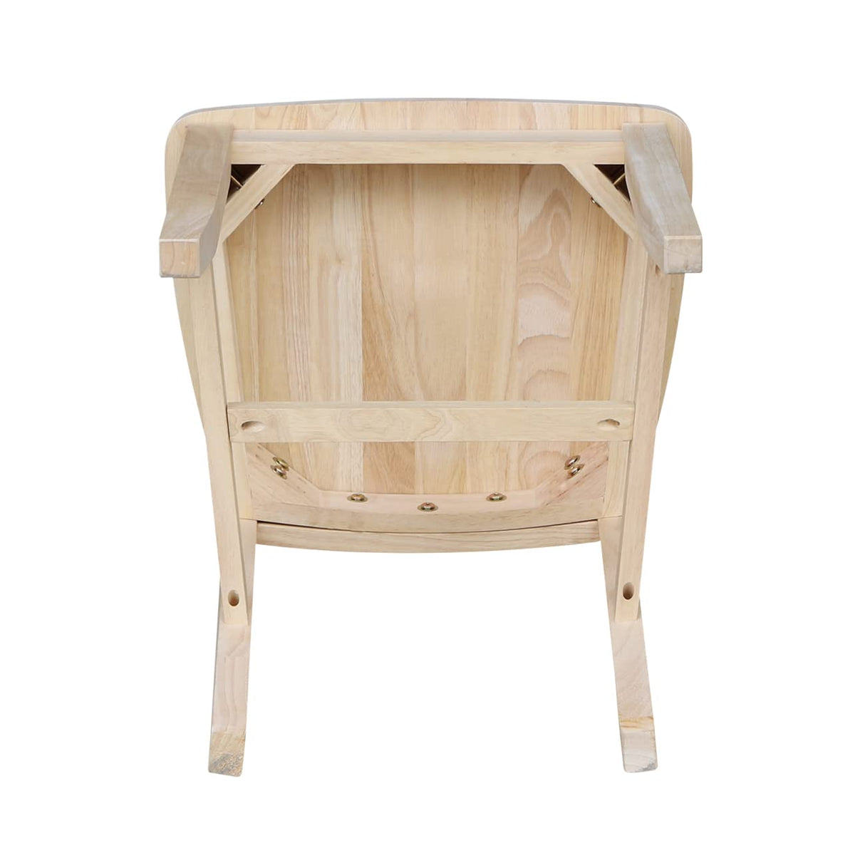 International Concepts 30" Round Top Pedestal Table - With 2 Cafe Chairs, Unfinished IC International Concepts
