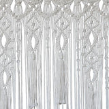 Atsweetlife Macrame Curtain Handmade Boho Doorway Curtains,Backdrop Panel Hippie Door Hanging Wedding Decor Curtain Divider Bohemian Cover Bedroom (Natural, 90×200cm/35×79in, Gradient) Atsweetlife
