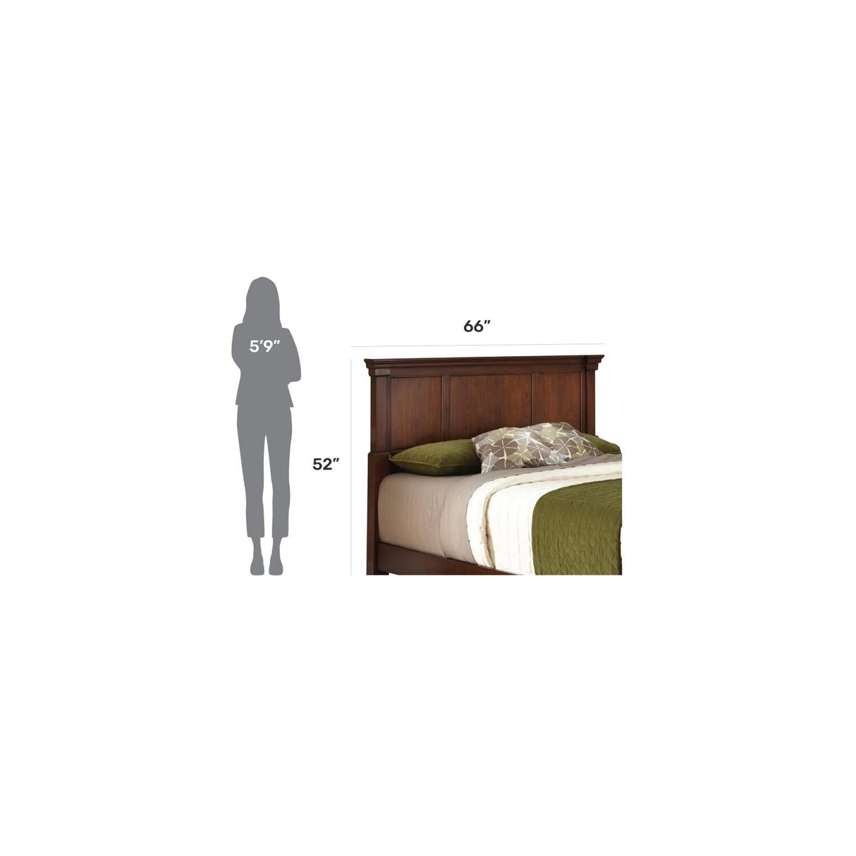 Aspen Rustic Cherry Queen Headboard by Home Styles homestyles