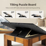 Becko US 2000 Piece Foldable & Tilting Puzzle Board with 8 Drawers & Cover, Lightweight & Portable Puzzle Table with Built-in Stands for Angle Adjustments, for 2000 1500 1000 Pieces Jigsaw Puzzles Becko US