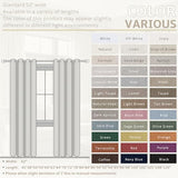 Jowels Cream Linen Blackout Curtains 108 Length 2 Panels Set for Living Room Bedroom, 100% Black Out Thermal Insulated Linen Drapes, Room Darkening Grommet Curtains 108 Inches Long Natural Beige Jowels