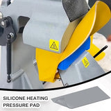 Soleeya 4 Pcs Silicone Heat Press Cover Pad Mat 4"x8"x1/8" with High-Temperature Tape, Heat Resistant Foam Heat Press Accessories and Supplies for Hat Press, Transfer Vinyl, DIY Small Business Soleeya