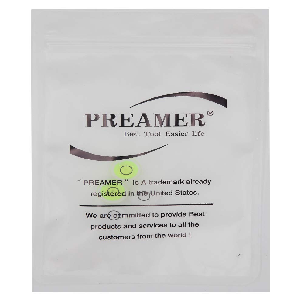 Preamer Plastic Circular Vial Spirit SmallBubble Level Rv bubble leveler Picture Hanging Level Tool for 3D Printer Camera Tripods, Ø15x8mm, 30′/2mm, 4 Pics Preamer