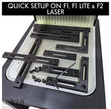 Laser Engraver Fence Kit for xTool F1 & F2 – 8 Piece Fixture & Guide Set with Hardware and Tool, Fits xTool F1, F1 Lite, and F2 Generic