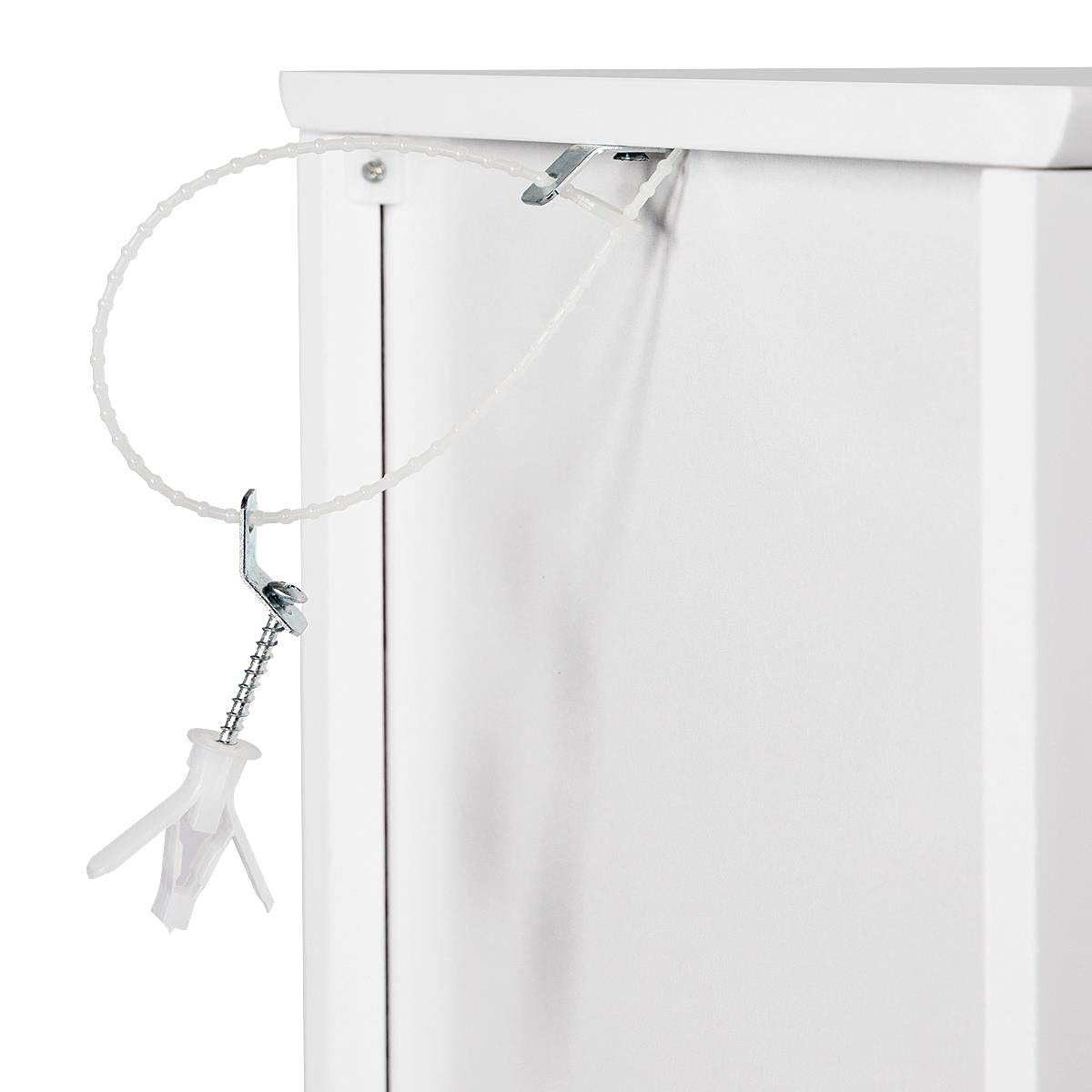 Yaheetech White Bathroom Storage Cabinet with Drawer and Shutter Door - Versatile Organizer Unit for Any Room Yaheetech