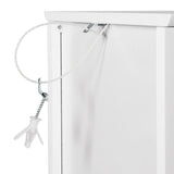 Yaheetech White Bathroom Storage Cabinet with Drawer and Shutter Door - Versatile Organizer Unit for Any Room Yaheetech