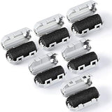 6 Pieces 3D Printer 1.75 Filament Filters, Filament Cleaner Filter Cleaner Blocks Flame Resistant Rubber Foam Wiped Off Debris for PLA ABS PETG or Other Printing Filaments, Gray Outus