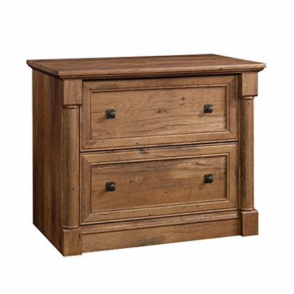 Sauder Palladia File Cabinet, Vintage Oak finish - WoodArtSupply