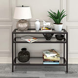 Henn&Hart 42" Wide Rectangular Console Table in Blackened Bronze, Entryway Table, Accent Table for Living Room, Hallway Henn&Hart