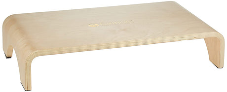 EARTHLITE Wooden Step Stool - 4'' High, Large Surface, Strong & Stable Bed Step, Foot Stool, Massage Step-Up Earthlite