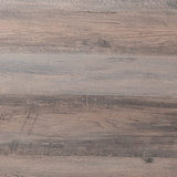 Taylor & Logan Willard Gray Wash Wood Two Tier Modern Farmhouse Console Table with Black Metal Corner Accents and Cross Bracing Taylor & Logan