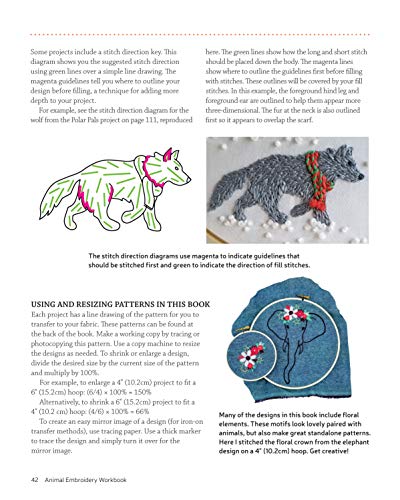 Animal Embroidery Workbook: Step-by-Step Techniques & Patterns for 30 Cute Critters & More (Landauer) Designs include Foxes, Sloths, Hedgehogs, Giraffes, Cats, Chickadees, Pandas, Bees, Flowers & More Fox Chapel Publishing