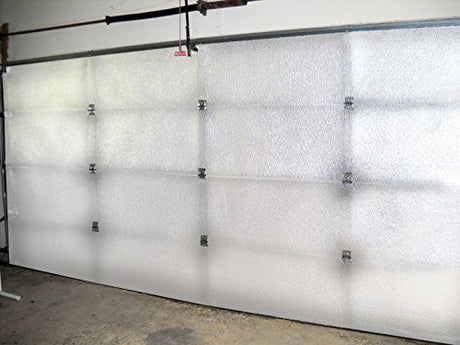 NASATECH White (Pre-cut 8 Panel) 1 Car Garage Door Insulation Foam Kit Energy Star Rated R8 Fits 8x7 8x8 9x7 9x8 US Energy Products