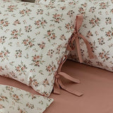 VM VOUGEMARKET Floral Comforter Set Twin,Pink Flower Bedding Set Nature Botanical Style,1 Soft Comforter and 2 Pillow Shams for Girls Women(3pcs,Twin XL) VM VOUGEMARKET