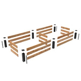 Outdoor Essentials Haven 2 ft. x 8 ft. Natural Cedar Raised Garden Bed Outdoor Essentials