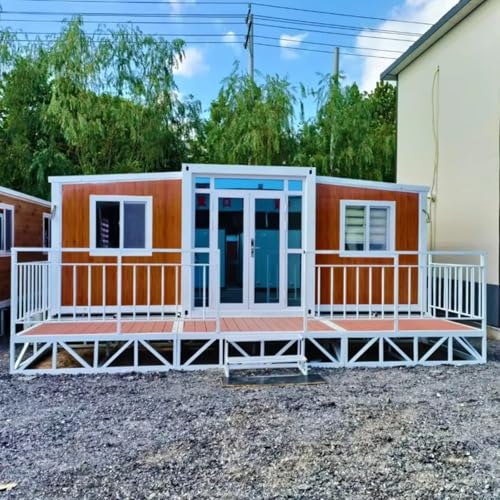 Prefab Container House Construction Sites and Dormitories Quick Assemble House Expandable Detachable Modular Home 20ft 30ft 40ft - WoodArtSupply