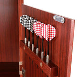 Outlaw Electronic Dartboard and 81-in Free-Standing Cabinet - Cherry Finish Hathaway