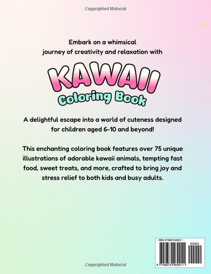 Kawaii Coloring Book - A Delightful Kawaii Coloring Wonderland