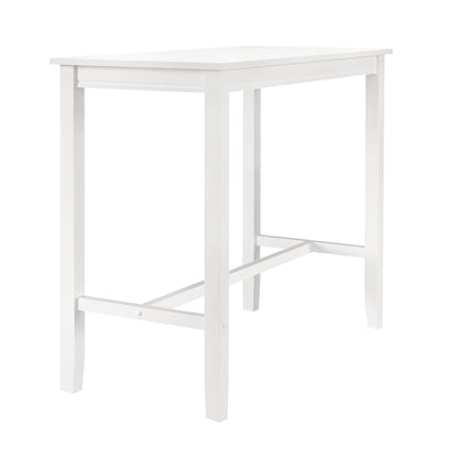 Linon White Bar Height Claridge Wooden 42" Pub Table - WoodArtSupply