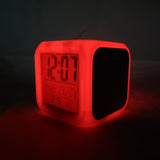 INNOSUB USA Sublimation Blanks Led Clock – LED Color Changing Digital Alarm Clock for Sublimation Printing Comes with 3 Pcs Insert Aluminum of 3.11x3.11 Personalized Sublimation Clock, DIY Photo INNOSUB