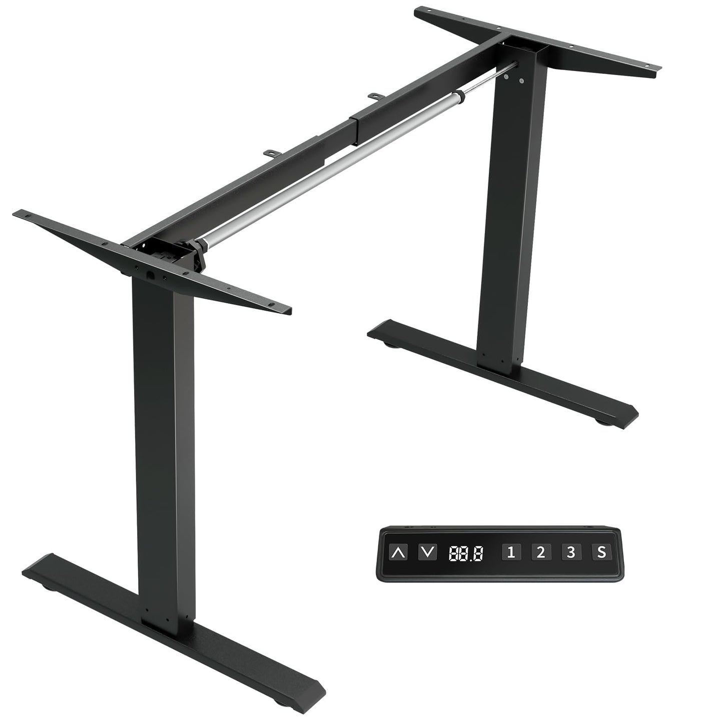 ESpefy Standing Desk Frame- Stand Up Desk Adjustable Frame for 43''-70'' Tabletop, Sit Stand Desk Legs, Ergonomic Electric Standing Desk Base Desk Base with Smart Controller System (Frame Onl - WoodArtSupply