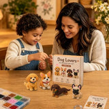 DIY Dog Bead Embroidery Kit, 4pcs 3D Dog Beading Crafts with Instructions, Cute Bead Art for Adults, Handmade Gift for Craft Enthusiasts