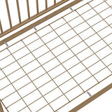 Little Seeds Ivy 3-in-1 Convertible Metal Crib, JMPA Certified, Gold Little Seeds