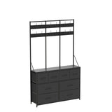 LUMTOK 8 Drawer Dresser, Chest of Drawers for Bedroom Living Room, Entryway, Fabric Storage Chest for Closets (Grey) LUMTOK