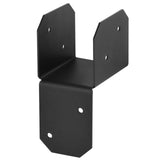 8PCS Black Joist Anchor Connector, Inner Width 2 Inch (50mm), Truss to Beam Connector Roof Tie Header Hanger, Post Caps Tie Bracket for Wood House Light Steel Frame, Thickness 2.2mm(13 Gauge) YIDU69Q