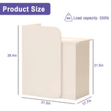 BFECGDXT Small Reception Desk with Counter, Modern L-Shaped Front Desk with Lockable Drawer, Retail Counter for Salon, Clothing Beauty Right Corner 39.4in BFECGDXT