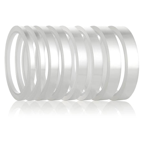 HFXXAD 8Pcs Clear Heat Tape, Heat Tape for Sublimation Press and Heat Transfer Vinyl, Easy to Remove High Resistant Temperature Tape Heat Press Tape, No Residue (108 ft) HFXXAD