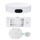 Exhibition Stand for Sublimation Tumbler, 360° Mute Electrical Rotating Show Stand for 20oz&30oz Sublimation Blanks Tumblers, Cup, Sublimation Tumblers Skinny Straight, Heat Press Cup. (White) iHMeiju