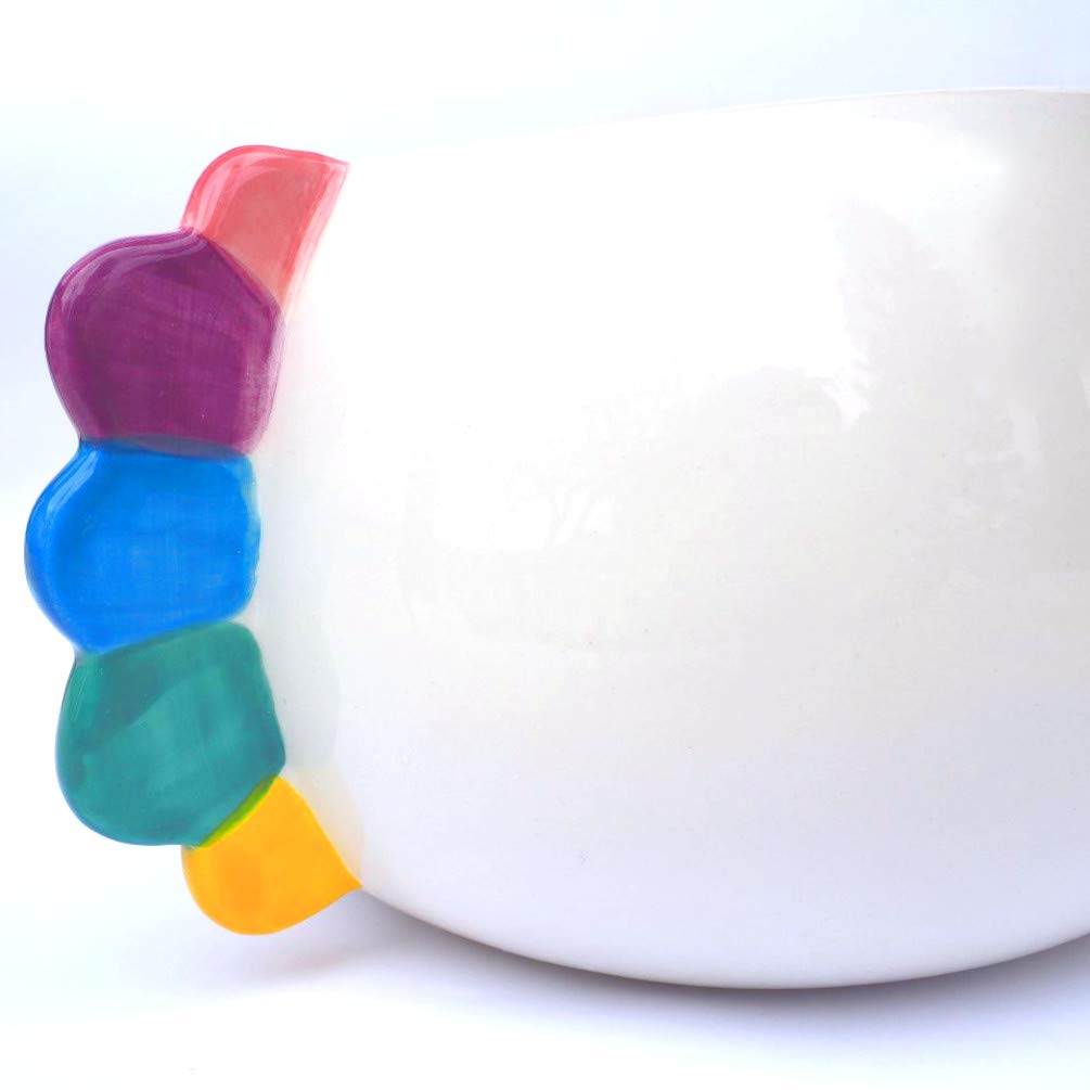 Unicorn Yarn Bowl for Knitting - Cute Ceramic Knitting Bowl Extra Large - Ceramic Yarn Bowl Crochet Accessories Yarn Holder Storage Gift for Knitters Funny Evovee