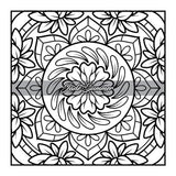 100 Mini Mandalas: A Mandala Coloring Book for Adults and Kids with Easy, Cute, and Tiny Designs for Stress Relief and Relaxation WoodArtSupply