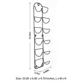 SODUKU Towel Racks for Bathroom Wall Mounted Metal Wine Rack Towel Shelf Towel Holder for Bath Black SODUKU